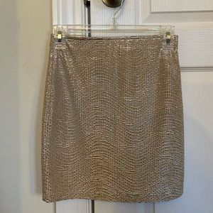 Forever 21 size small gold pencil skirt